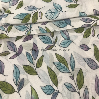 Factory Supply dyed 100% Polyester 75DChiffon Check Fabric