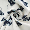 Fancy women dresses fabric polyester slub printed fabric 