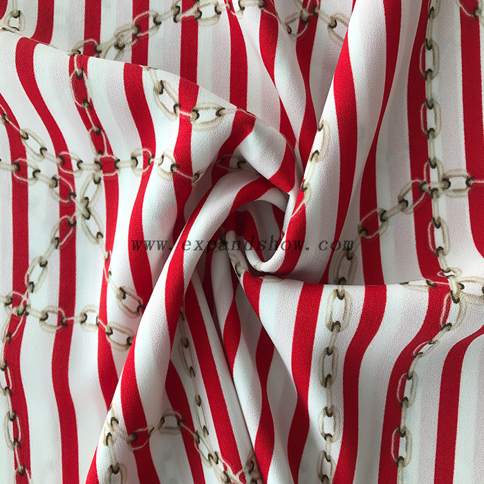 Rhombus printed fabric 