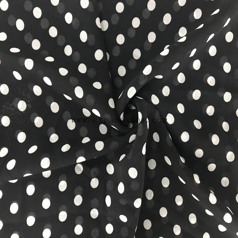Fashion comfortable 100% Polyester chiffon printing fabric