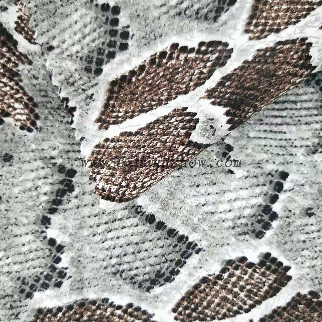 fancy women dresses fabric polyester full way stretch printed 