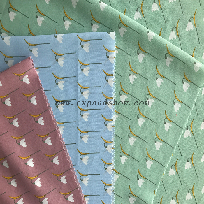 Rhombus printed fabric 