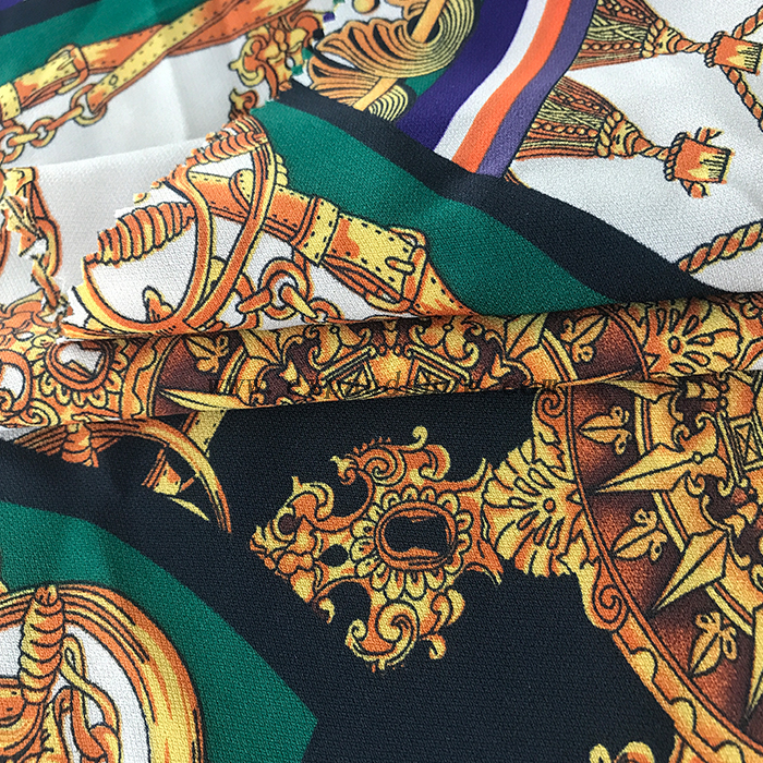 Rhombus printed fabric 