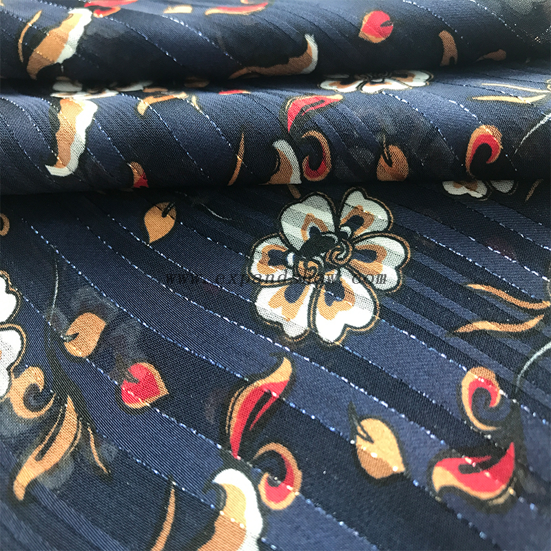 Beautiful silver stripe fabric 