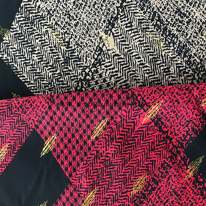 Rhombus printed fabric 