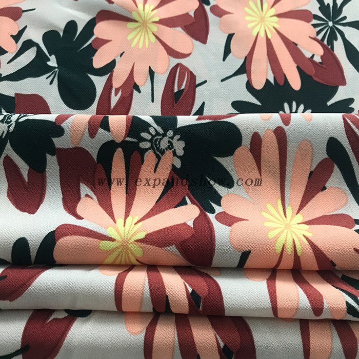 Rhombus printed fabric 
