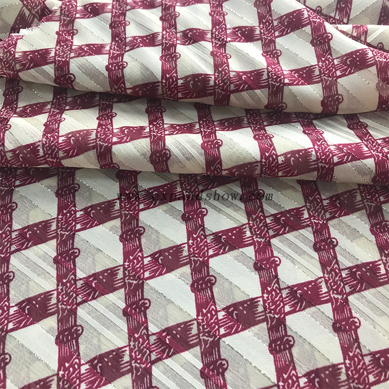 Beautiful silver stripe fabric 