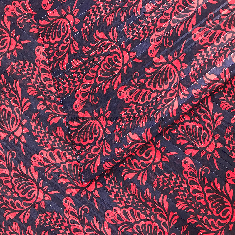 Beautiful silver stripe fabric 