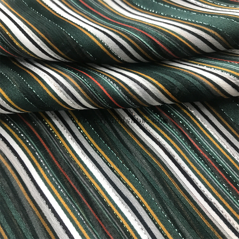 Beautiful silver stripe fabric 