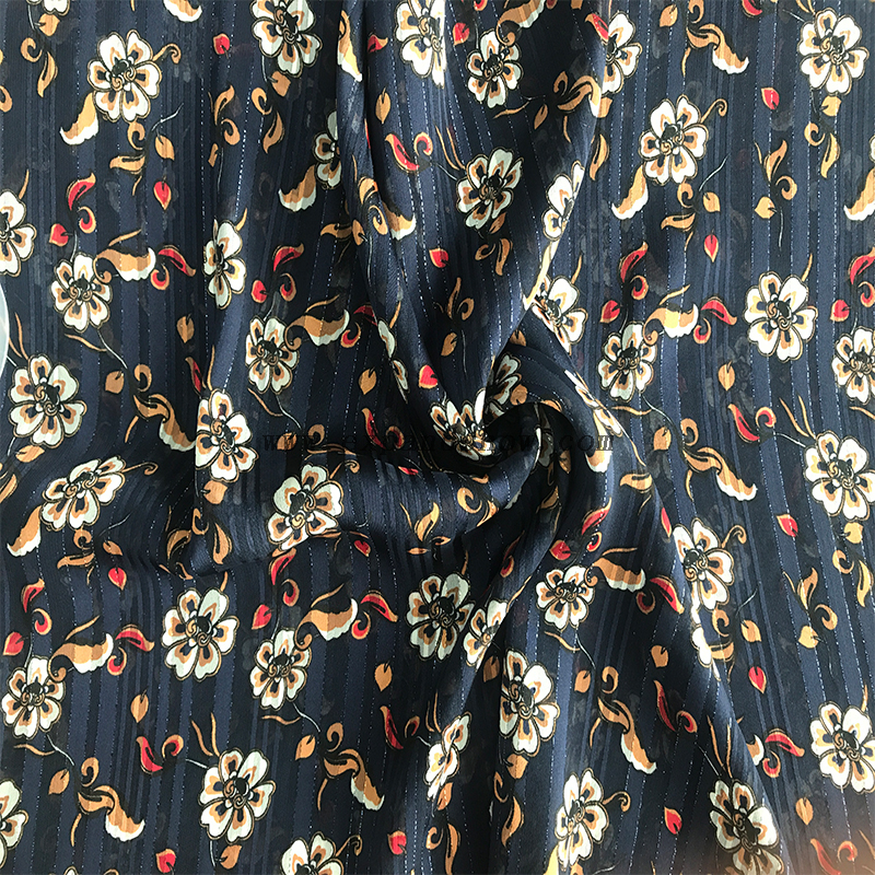 Beautiful silver stripe fabric 