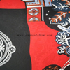 Fancy women dresses fabric polyester tissue faille crepe printed 