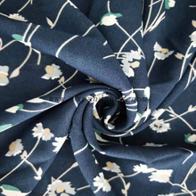 Fancy women dresses fabric polyester composite italy moss crepe printed 