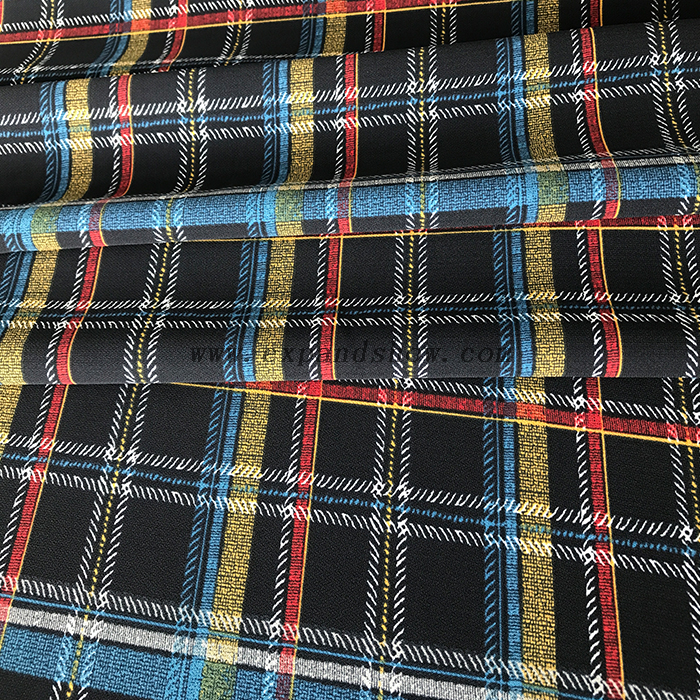 Rhombus printed fabric 