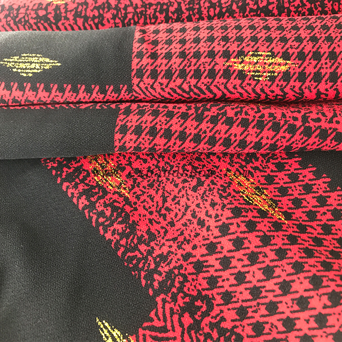 Rhombus printed fabric 