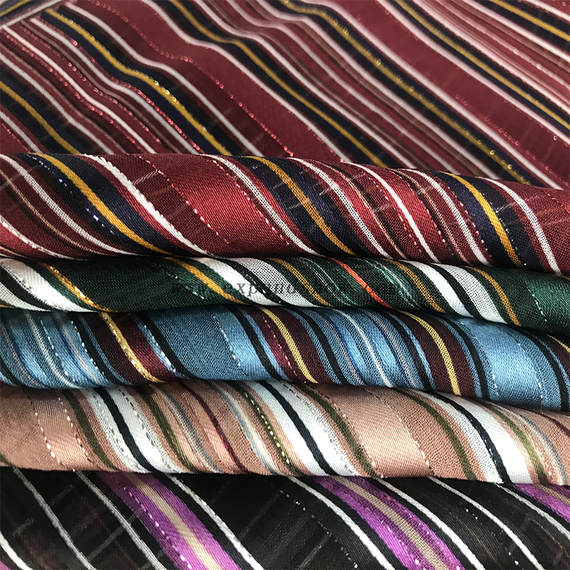 Beautiful silver stripe fabric 