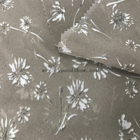 Shaoxing textile supplier flower pattern chiffon fabric 100% polyester