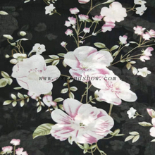 Fancy printed women dresses fabric polyester ITY chiffon fabric 