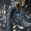 Fancy women dresses fabric polyester chiffon crinkle fabric printed 
