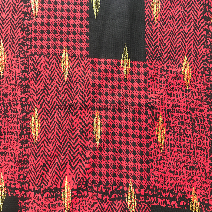 Rhombus printed fabric 