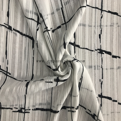 Beautiful silver stripe fabric 