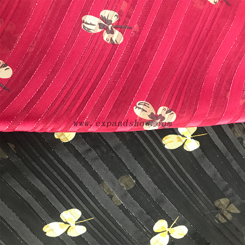 Beautiful silver stripe fabric 