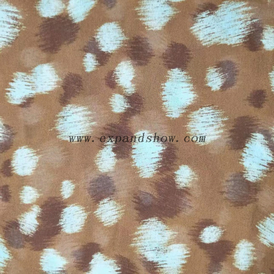 Fancy printed women dresses fabric polyester 50D chiffon pearl digital fabric