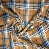 Fancy women dresses fabric polyester high quality wool peach printed