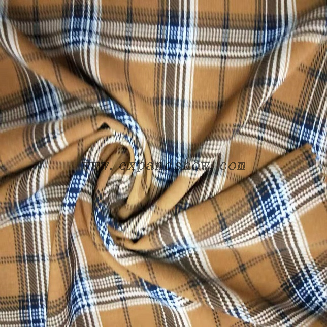 Fancy women dresses fabric polyester high quality wool peach printed