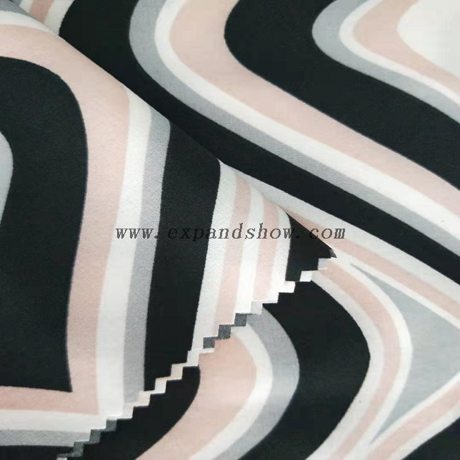 fancy women dresses fabric polyester full way stretch printed 