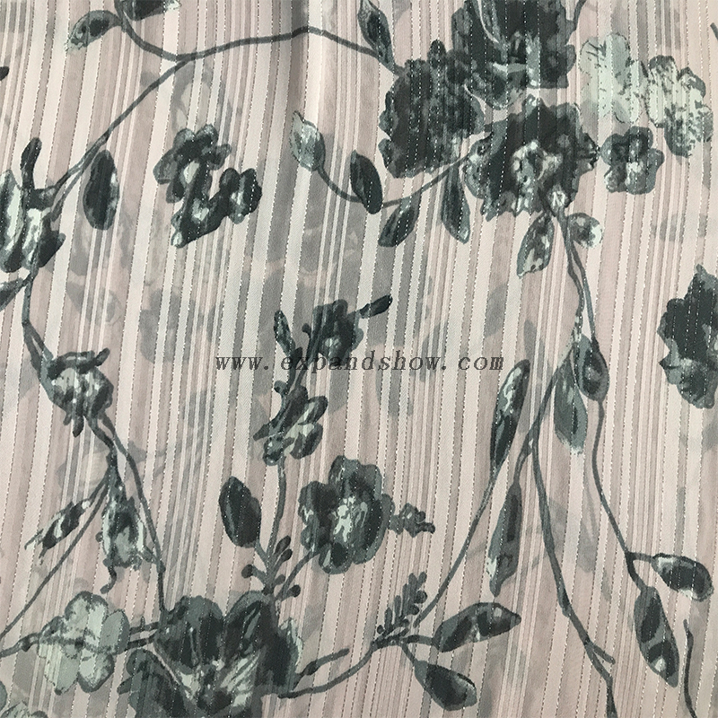 Beautiful silver stripe fabric 
