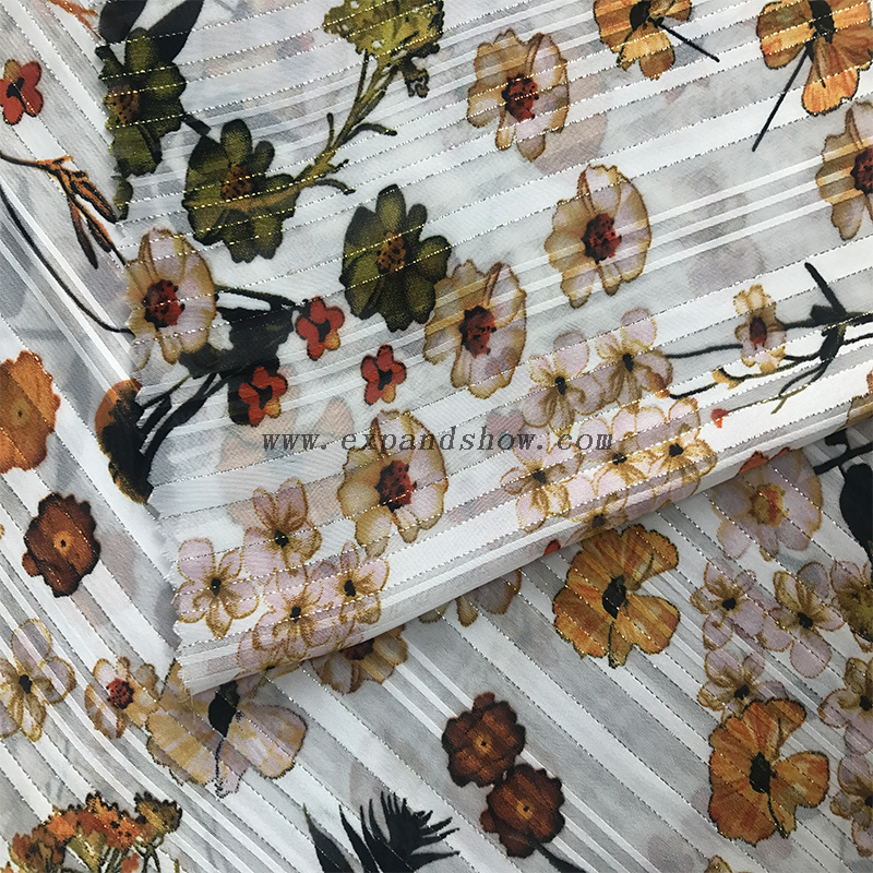 Beautiful silver stripe fabric 