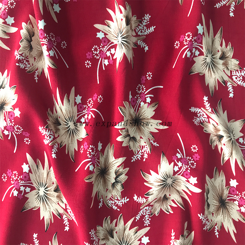 Rayon Printed Fabric