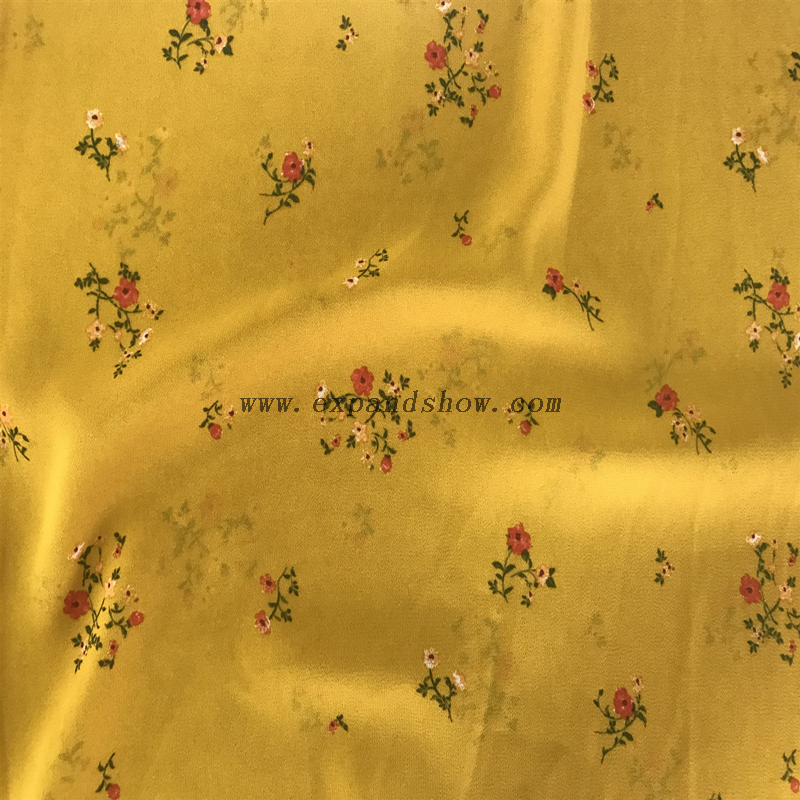 New Design Customized patterns 100% polyester woven printed chiffon fabric