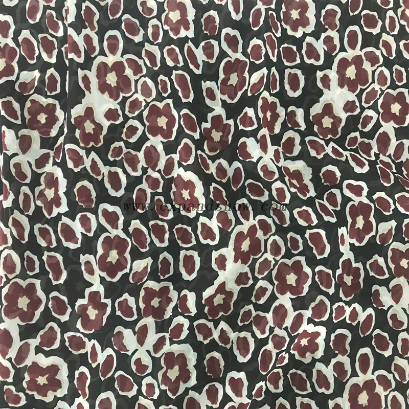 Wholesale 100% polyester printed Chiffon Fabric for Dress