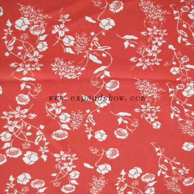 Fancy women dresses fabric polyester ITY moss crepe printed
