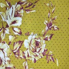 Fancy women dresses fabric polyester spandex printed high quality twill heavy weight satin fabric 