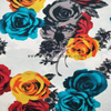 fancy women dresses fabric polyester high quality bubble chiffon printed 