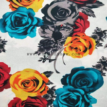 fancy women dresses fabric polyester high quality bubble chiffon printed 