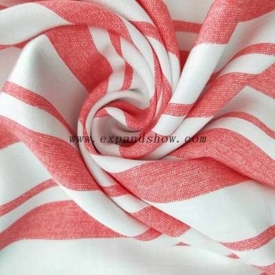 Fancy women dresses fabric rayon slub printed fabric 