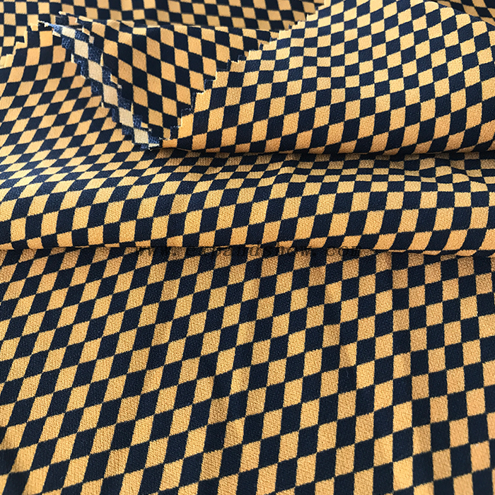 Rhombus printed fabric 