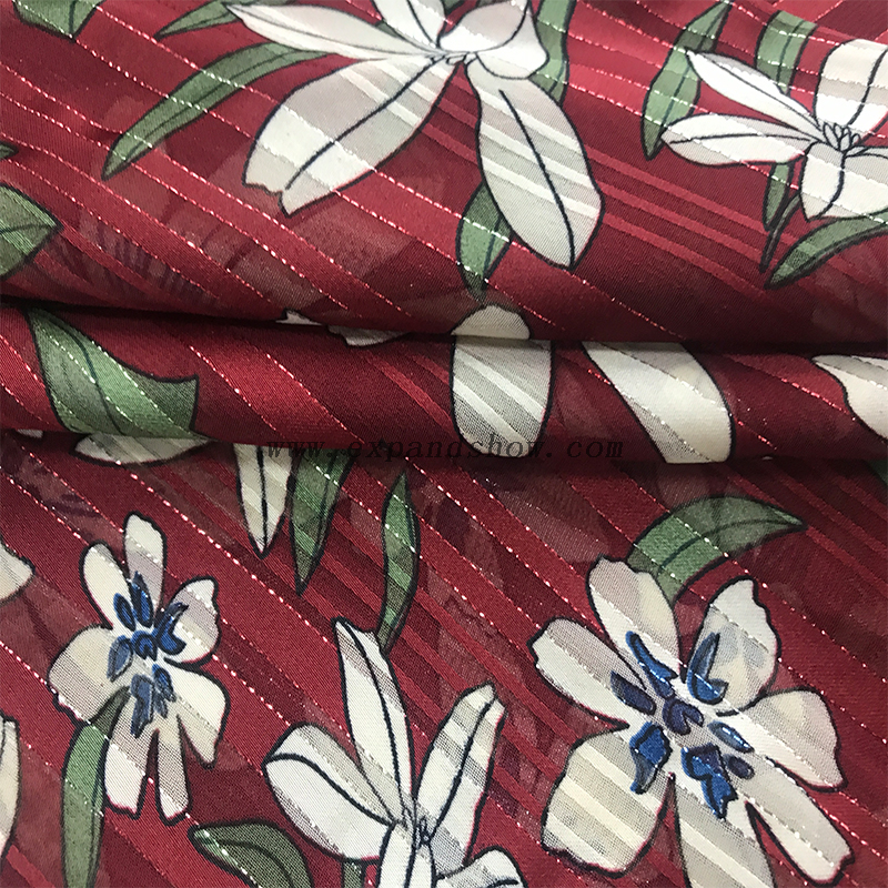 Beautiful silver stripe fabric 