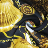 Fancy women dresses fabric polyester tissue faille crepe printed 