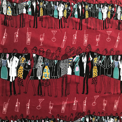 Rhombus printed fabric 
