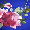 Fancy printed women dresses fabric polyester rose print chiffon fabric 