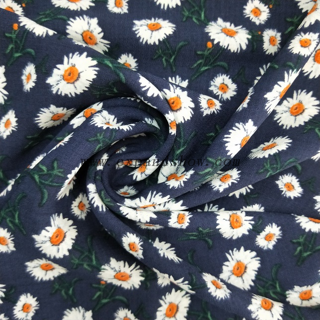 Fancy women dresses fabric polyester high quality slub fabric
