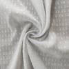Fancy women dresses fabric polyester chiffon crinkle jacquard dyed 