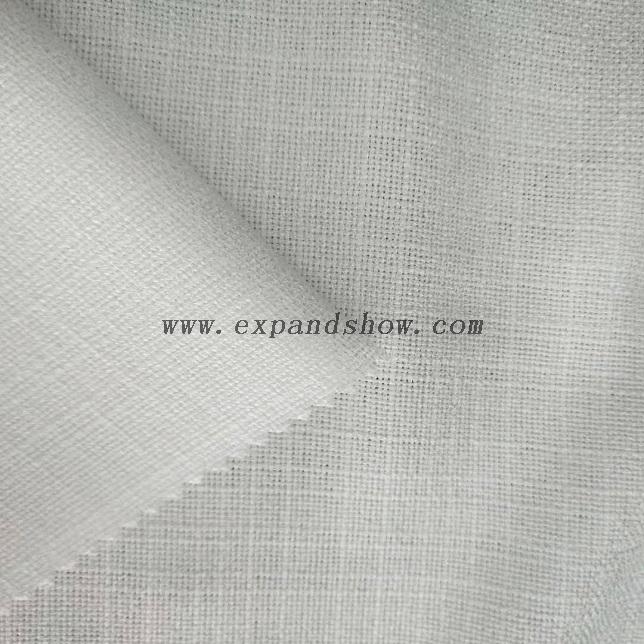 Fancy women dresses fabric polyester slub dyed fabric 