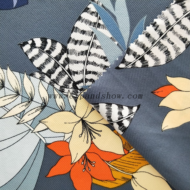 fancy women dresses fabric polyester full way stretch printed 