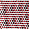 fancy women dresses fabric polyester polka printed 