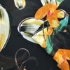 Fancy printed women dresses fabric polyester 75D chiffon fabric 